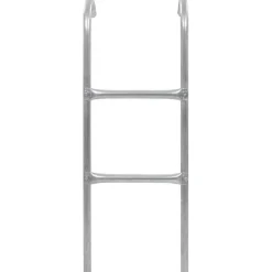 vidaXL échelle de trampoline à 2 marches Acier Argenté 102,6 cm