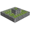 vidaXL Jardinière en gabion Acier galvanisé 120x120x20 cm