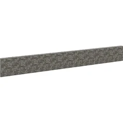 vidaXL Mur en gabion avec couvercles Acier galvanisé 900x30x100 cm