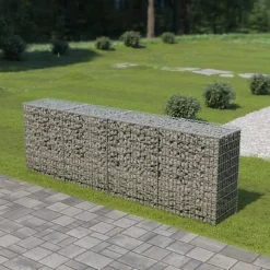 vidaXL Mur en gabion avec couvercles Acier galvanisé 300 x 50 x 100 cm
