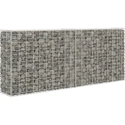 vidaXL Panier de gabion Acier inoxydable 85 x 30 x 200 cm