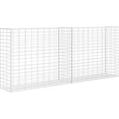vidaXL Panier de gabion Acier inoxydable 85 x 30 x 200 cm