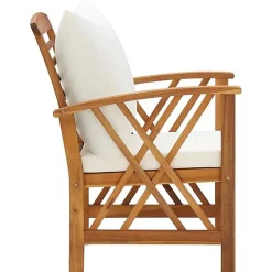 vidaXL Salon de Jardin 5 pcs avec Coussins Mobilier de Patio Meubles de Terrasse Mobilier de Jardin Meubles d'Extérieur Bois 30579