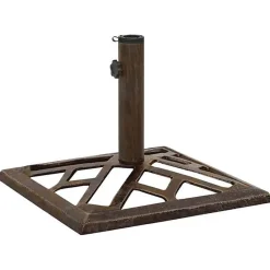 vidaXL Socle de parasol Bronze 44x44x31 cm Fonte 317762