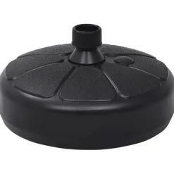 vidaXL Socle de parasol Rempli de sable/d'eau 15 L Noir