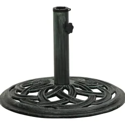 vidaXL Socle de parasol Vert 44x44x31 cm Fonte 317756