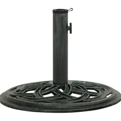 vidaXL Socle de parasol Vert 44x44x31 cm Fonte 317756