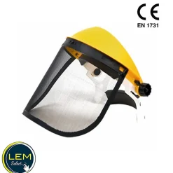 Visière de protection grillagée et bandeau réglable (sous blister)