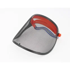 Visière de protection grillagée réglable avec pare-soleil