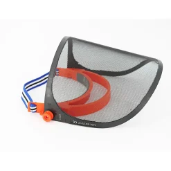 Visière de protection grillagée réglable avec pare-soleil