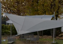 Voile de jardin Rectangulaire 5X8m Imperméable Graphite Solaria Maanta