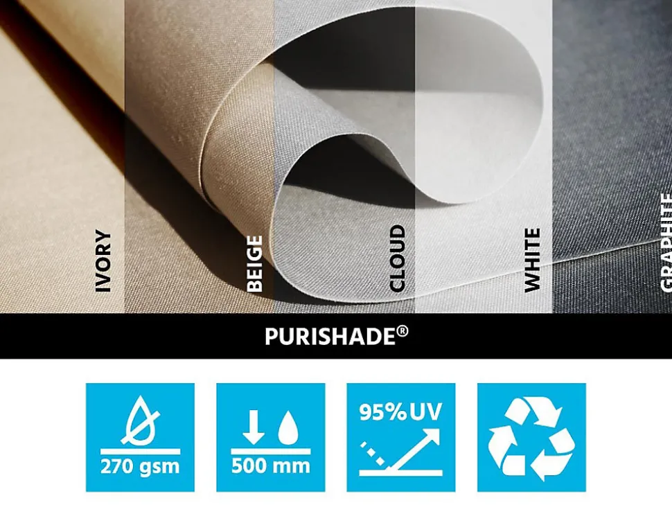 Voile de jardin Rectangulaire 5X8m Imperméable Graphite Solaria Maanta