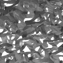 Voile d'ombrage rectangulaire design ombrière camouflage 4x6 M gris