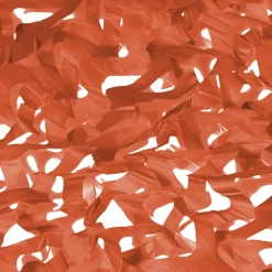 Voile d'ombrage rectangulaire design ombrière camouflage 4x6 M terracotta