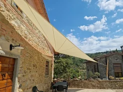 Voile d'Ombrage Rectangulaire 3x4m Imperméable Ivoire Solaria Maanta