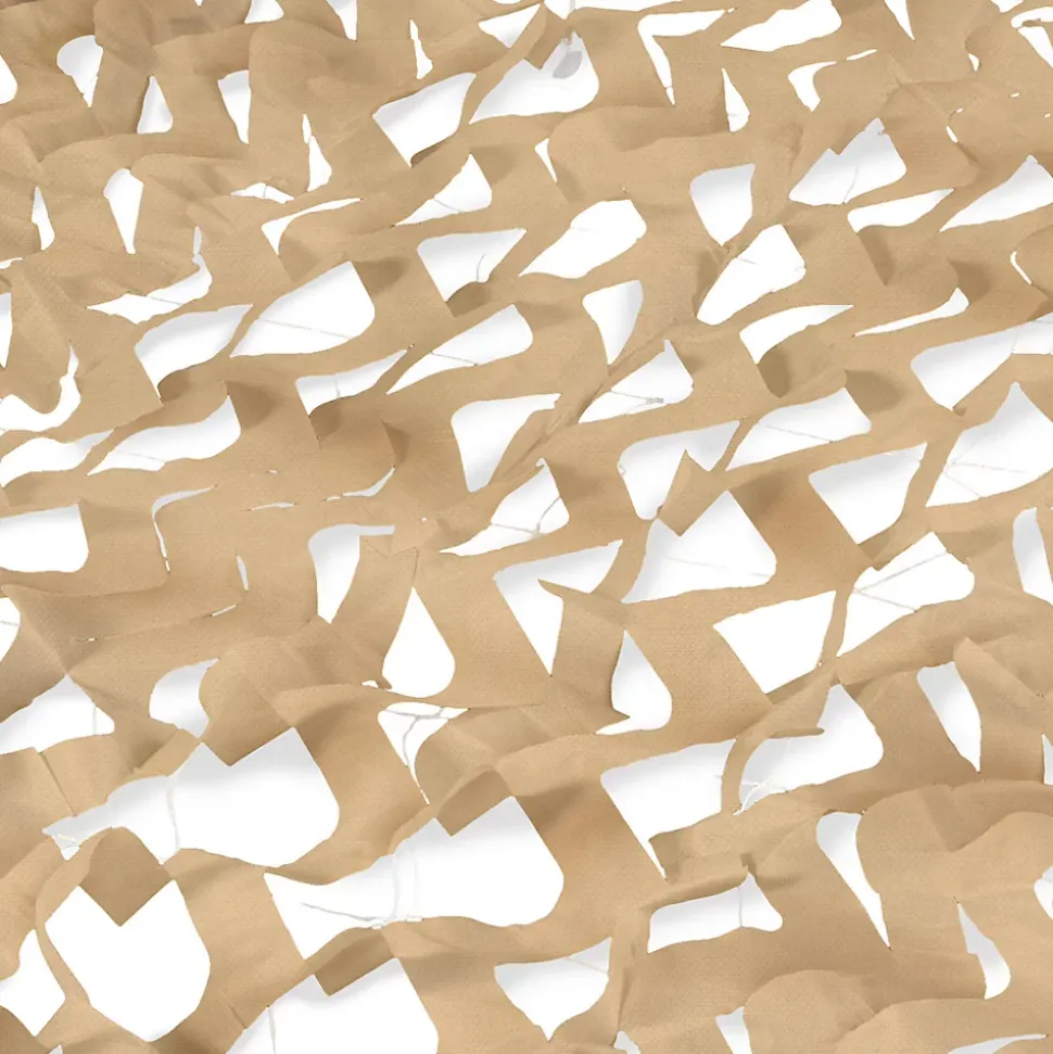 Voile d'ombrage rectangulaire design ombrière camouflage 3x4 M sable