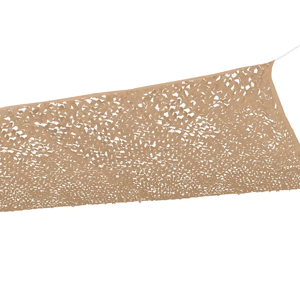 Voile d'ombrage rectangulaire design ombrière camouflage 3x4 M sable