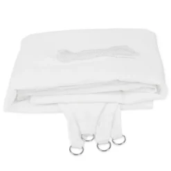 Voile d'ombrage, Respirant, Blanc 3,6 x 3,6 x 5,1 m, Triangulaire