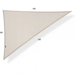 Voile d'ombrange étanche triangulaire 3 x 4 x 5 m, Sand