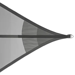 Voiles d'ombrage Imperméables Triangulaire 5X5X7.07 Graphite, EZ Breez