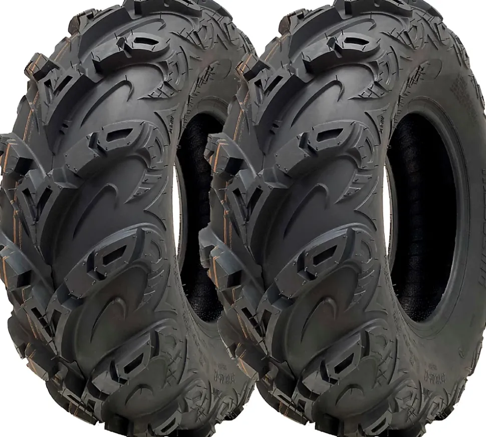 25x8.00-12 ATV Quad Tyre OBOR Mudsling WU05 E-Marked Road Legal 165kg (Set of 2)