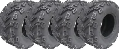 22x11.00-10 ATV Quad Tyre 6ply Wanda P3128 E-Marked Road Legal Rear (Set of 4)