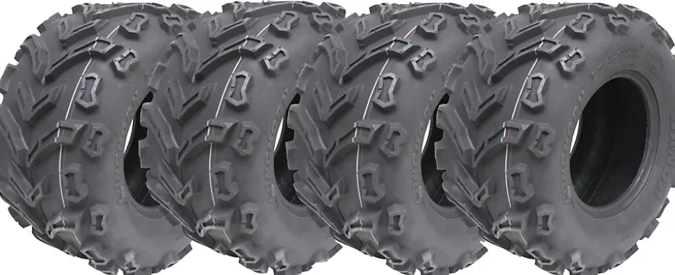 22x11.00-10 ATV Quad Tyre 6ply Wanda P3128 E-Marked Road Legal Rear (Set of 4)