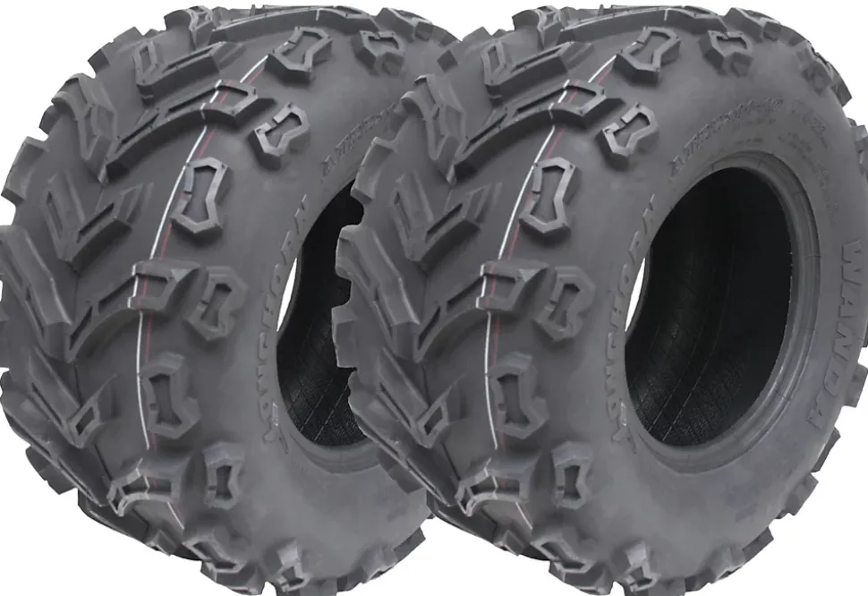 22x11.00-10 ATV Quad Tyre 6ply Wanda P3128 E-Marked Road Legal Rear (Set of 2)