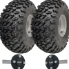 22x11.00-8 ATV Trailer Kit Utility Wheels Rims 35x35 ALKO Hub & Stub Axles 750kg