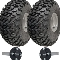 22x11.00-8 ATV Trailer Kit Utility Wheels Rims 35x35 ALKO Hub & Stub Axles 750kg