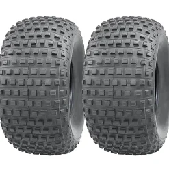 25x12.00-9 Pneus Knobby ATV 4 ply Quad trailer john deere gator 25 12 9 set of 2