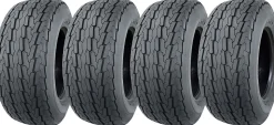 20.5x8.00-10 Pneus remorque 4ply Road Legal 77M 412kg Load 205/65-10 (Set of 4)