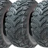 25x10.00-12 Quad ATV Tyres 6ply Wanda P3103 E-Marked Road Legal Tires (Set of 3)