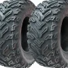 25x10.00-12 Quad ATV Tyres 6ply Wanda P3103 E-Marked Road Legal Tires (Set of 2)