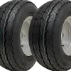 20.5x8-10 roues de remorque 4ply high speed road legal tyres, 4 stud rim - set of 2