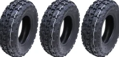 21x7.00-10 Slasher ATV Quad Tyres WP01 Wanda Race 6ply E marked Tires (Set of 3)