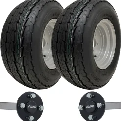 20.5x8.00-10 Trailer Kit High Speed Road Legal Wheels ALKO Hub & Stub Axle 750kg