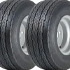 16.5x6.50-8 Trailer Tyres Wheel Assembly 4 Inch PCD Road Legal 355kgs (Set of 2)