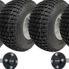 18x9.50-8 Twin Axle ATV Quad Trailer Kit 4 Knobby Wheels AL-KO Hub & Stub 408kgs