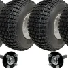 18x9.50-8 Twin Axle ATV Quad Trailer Kit 4 Knobby Wheels Hub/Stub No hitch 408kg