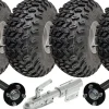 22x11.00-8 Twin Axle Utility ATV Quad Trailer Kit Wheels & Axles & Swivel Hitch